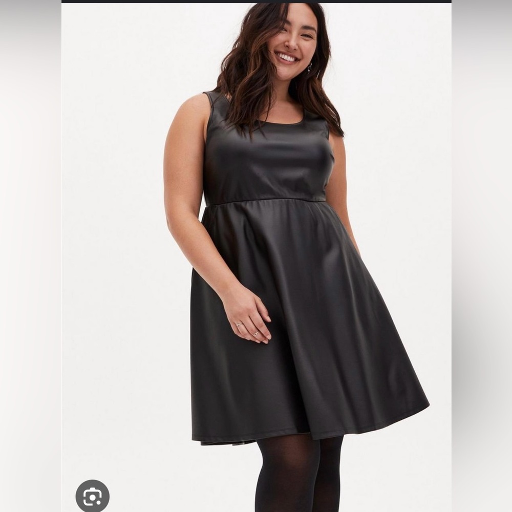 Torrid faux leather dress